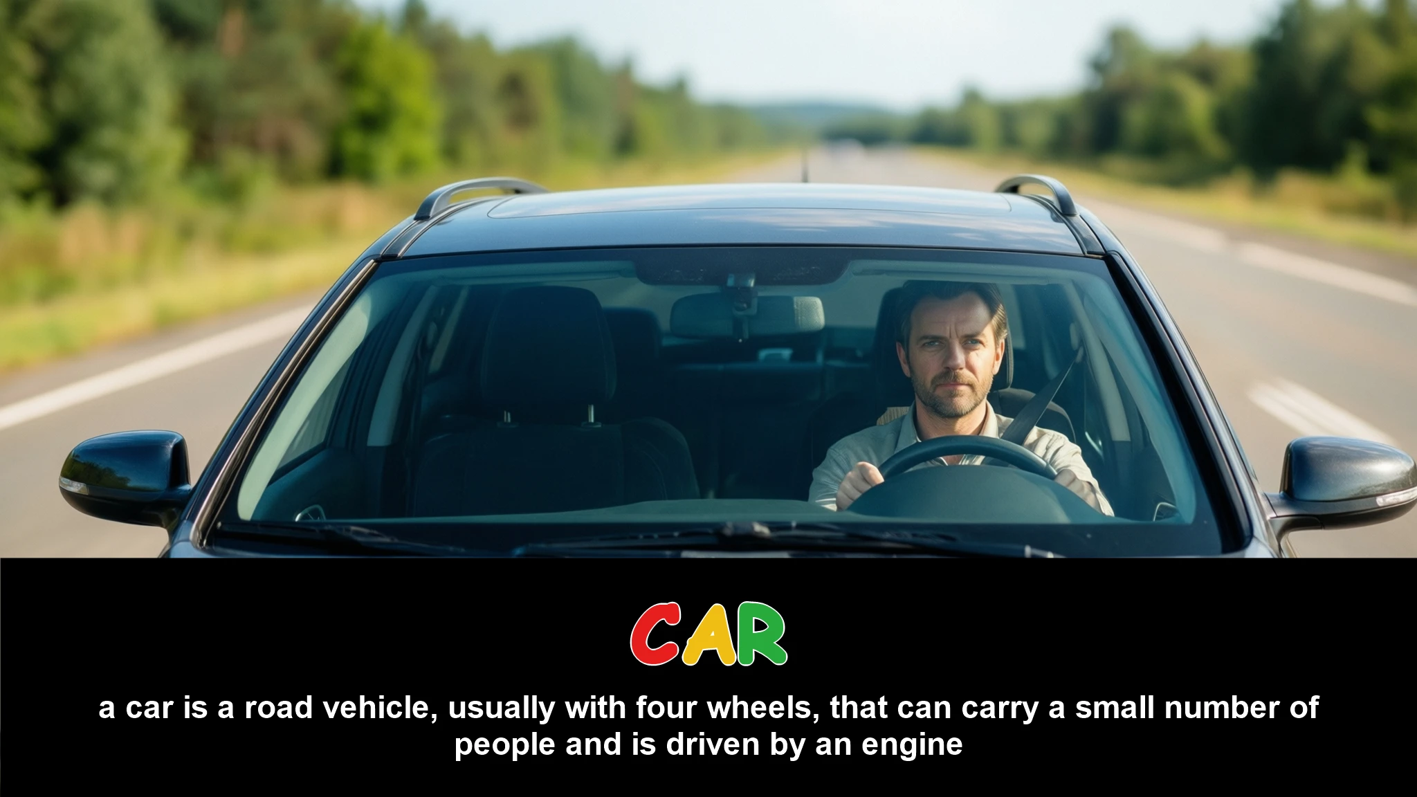 English Illustration for car